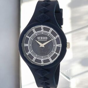 🔥Versus Versace Navy Womens's  Silicone strap watch  (Navy Blue)🔥